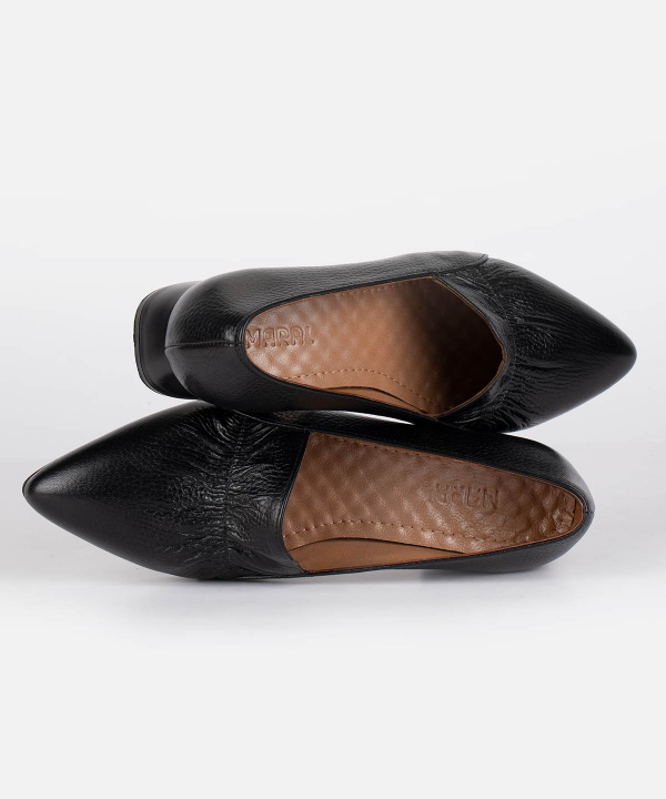کفش زنانه پاشنه‌دار مارال چرم Maral Leather مدل ثمین