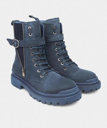 نيم بوت زنانه چرم طبيعي نوين چرم مدل 8045