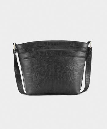 کیف دوشی چرم طبیعی زنانه نوین چرم Novin Charm مدل خورشید