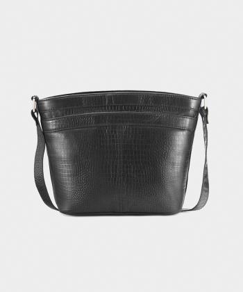 کیف دوشی چرم طبیعی زنانه نوین چرم Novin Charm مدل خورشید