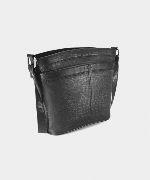 کیف دوشی چرم طبیعی زنانه نوین چرم Novin Charm مدل خورشید