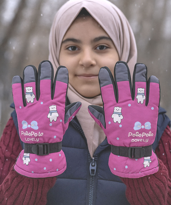 دستكش برف بچگانه بالون كد GL18
