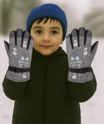 دستكش برف بچگانه بالون كد GL18