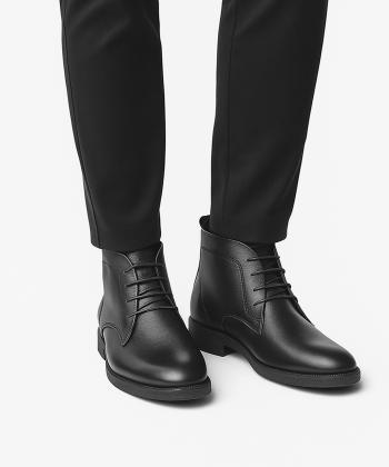 نیم بوت مردانه چرم طبیعی نوین چرم مدل ویستا