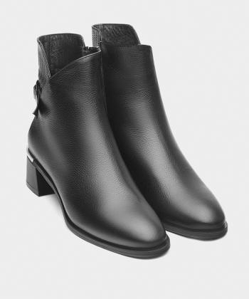 نيم بوت زنانه چرم طبيعي نوين چرم مدل 1634