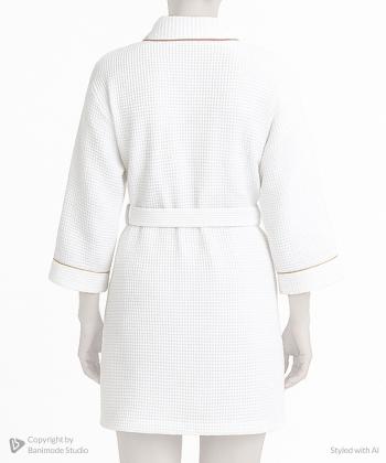 حوله تن پوش لوما مدل یقه آرشال وافل مغزی دوزی