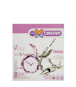 کاندوم تاخیری ایکس دریم XDream مدل Delay بسته 3 عددی