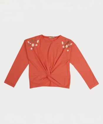 تیشرت آستین بلند دخترانه پيانو مدل 1820