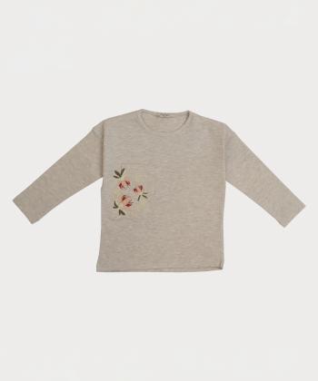 تیشرت آستین بلند دخترانه پیانو مدل 1824