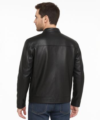 کت مردانه چرم طبیعی نوین چرم مدل 4010