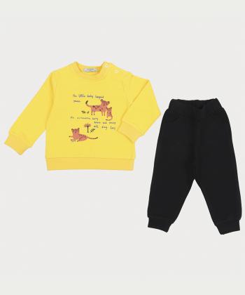 تيشرت آستين بلند و شلوار پسرانه پيانو كد 11008