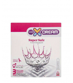 کاندوم بسیار ایمن ایکس دریم XDream مدل Super Safe بسته 3 عددی