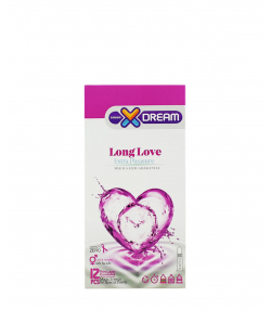 کاندوم لذت طولانی خاردار ایکس دریم XDream مدل Long Love بسته 12 عددی