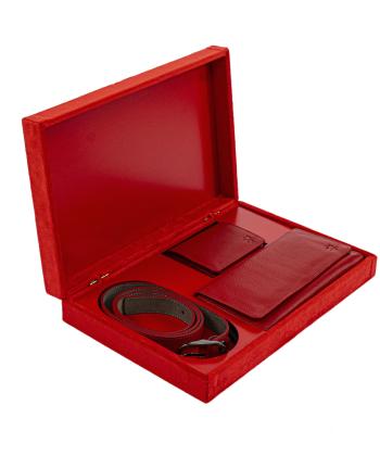 ست چرم طبیعی زنانه نوین چرم Novin Leather مدل GB3623