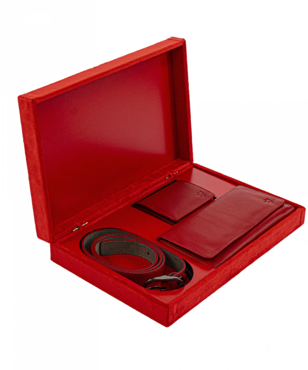 ست چرم طبیعی زنانه نوین چرم Novin Leather مدل GB3623