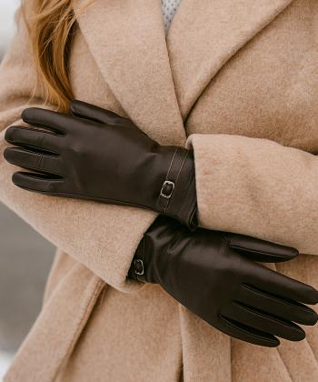 دستكش زنانه چرم طبيعي نوين چرم مدل Z1002