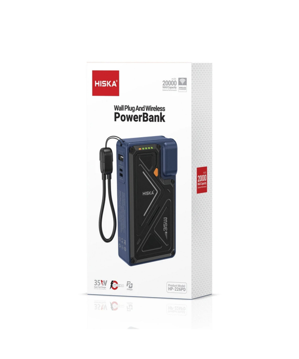 پاوربانك 22.5 وات هيسكا مدل HP-226PD ظرفيت 20000 ميلي آمپر ساعت