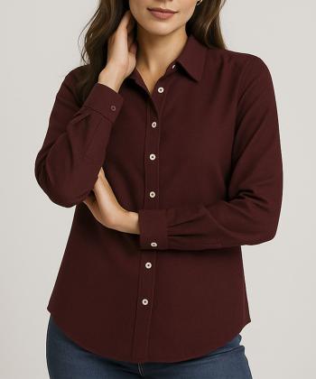 شومیز نخی آستین بلند زنانه تولیکا مدل 33018