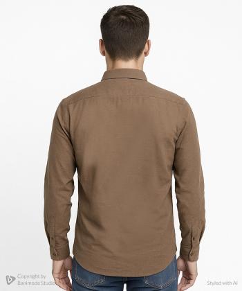 پيراهن آستين بلند مردانه برند پي لس كد AM4480