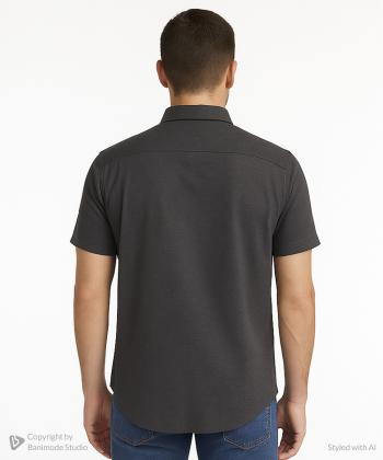 پيراهن آستين كوتاه مردانه برند پي لس كد AM4506