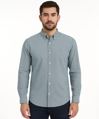 پيراهن آستين بلند مردانه سايز بزرگ برند پي لس كد AM4490