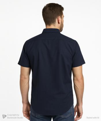 پيراهن آستين كوتاه مردانه برند پي لس كد AM4508