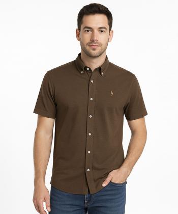 پيراهن آستين كوتاه مردانه برند پي لس كد AM4510