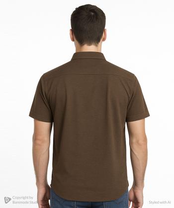 پيراهن آستين كوتاه مردانه برند پي لس كد AM4510