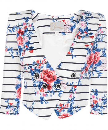 کت گل دار برند پی لس Brand Payless مدل Paso Cropped