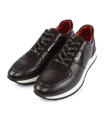 کفش روزمره چرم طبیعی مردانه لرد مدل 8640