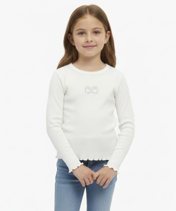 تیشرت آستین بلند دخترانه کوتون کد 6WKG10029AK