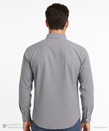 پيراهن آستين بلند مردانه سايز بزرگ برند پي لس كد AM4478