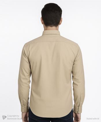 پيراهن آستين بلند مردانه برند پي لس كد AM4489