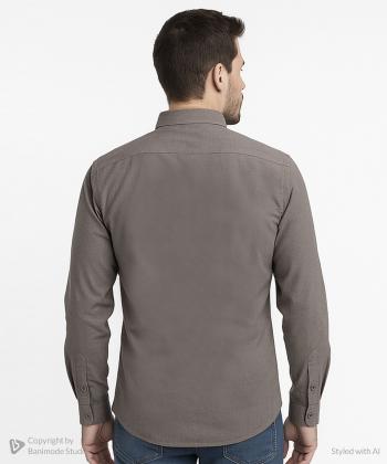 پيراهن آستين بلند مردانه برند پي لس كد AM4480