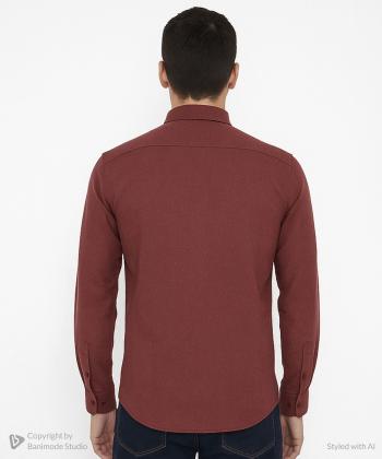 پيراهن آستين بلند مردانه برند پي لس كد AM4501