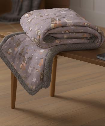 نیم ست پتو یک نفره و روبالشی بچگانه دو تکه دستر کد 2125159999090