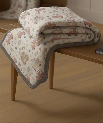 نیم ست پتو یک نفره و روبالشی بچگانه دو تکه دستر کد 2125159999090