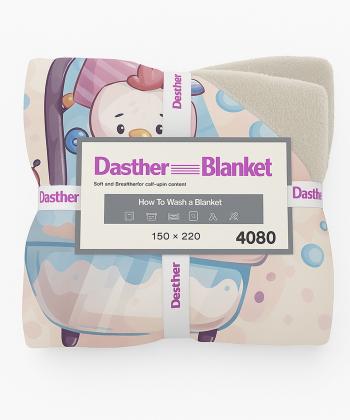 نیم ست پتو یک نفره و روبالشی بچگانه دو تکه دستر کد 2125159999090