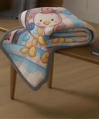 نیم ست پتو یک نفره و روبالشی بچگانه دو تکه دستر کد 2125159999090