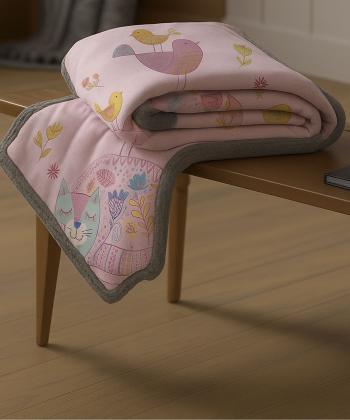 نیم ست پتو یک نفره و روبالشی بچگانه دو تکه دستر کد 2125159999090