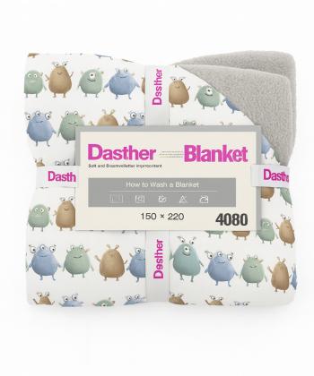 نیم ست پتو یک نفره و روبالشی بچگانه دو تکه دستر کد 2125159999090