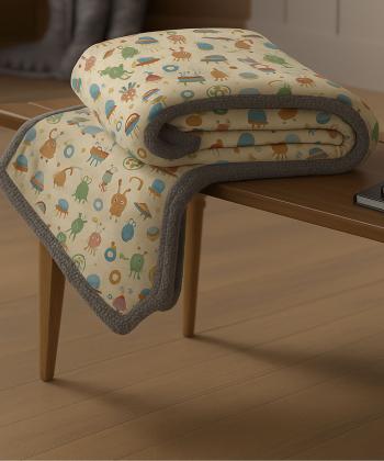 نیم ست پتو یک نفره و روبالشی بچگانه دو تکه دستر کد 2125159999090