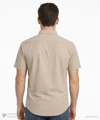 پيراهن آستين كوتاه مردانه برند پي لس كد AM4513