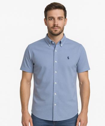 پيراهن آستين كوتاه مردانه برند پي لس كد AM4506