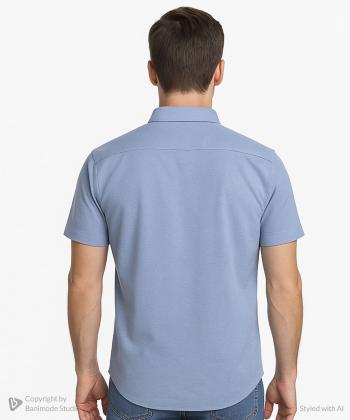 پيراهن آستين كوتاه مردانه برند پي لس كد AM4506