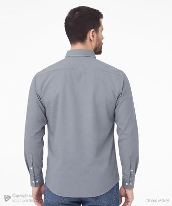 پيراهن آستين بلند مردانه برند پي لس كد AM4481