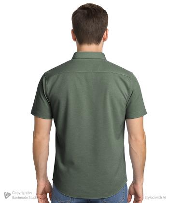 پيراهن آستين كوتاه مردانه برند پي لس كد AM4511