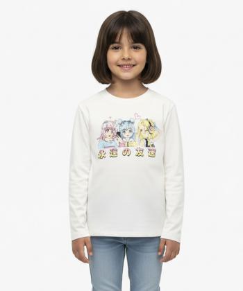 تیشرت آستین بلند دخترانه کوتون کد 6WKG10024AK