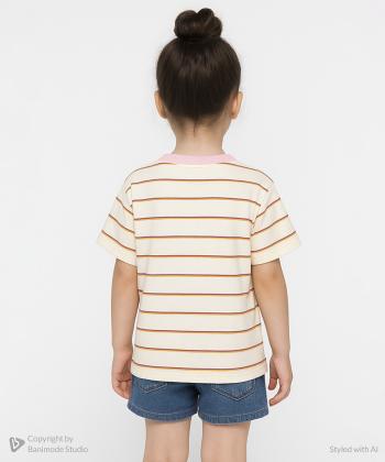 تیشرت آستین کوتاه دخترانه جین وست مدل 42673508