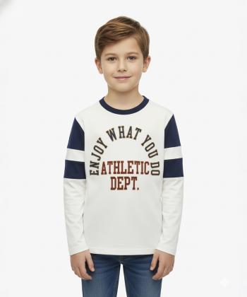 تیشرت آستین بلند پسرانه کوتون کد 6WKB10103TK